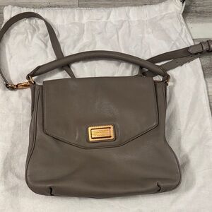 Marc Jacobs Gray Leather Shoulder Bag